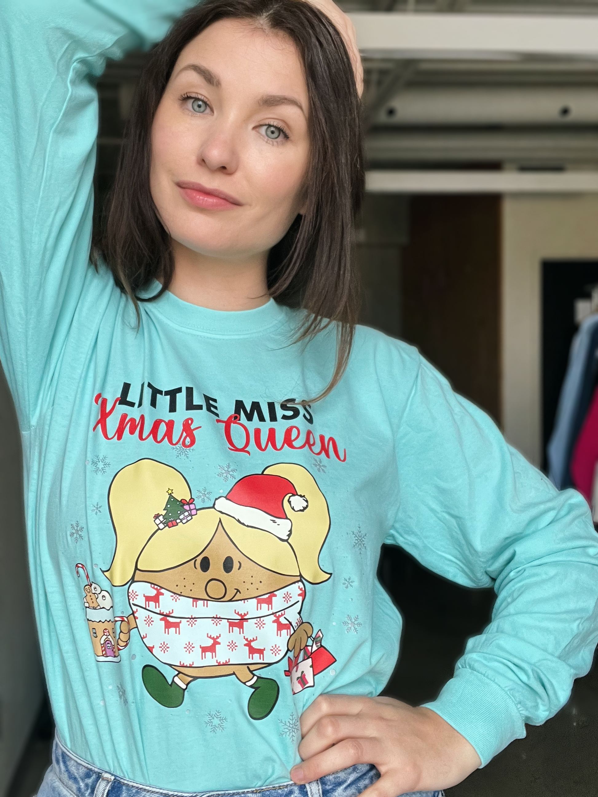 LITTLE MISS XMAS QUEEN longsleeve unisexe - tamelo boutique