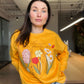 Crewneck HEUREUSES D'UN PRINTEMPS unisexe - tamelo boutique