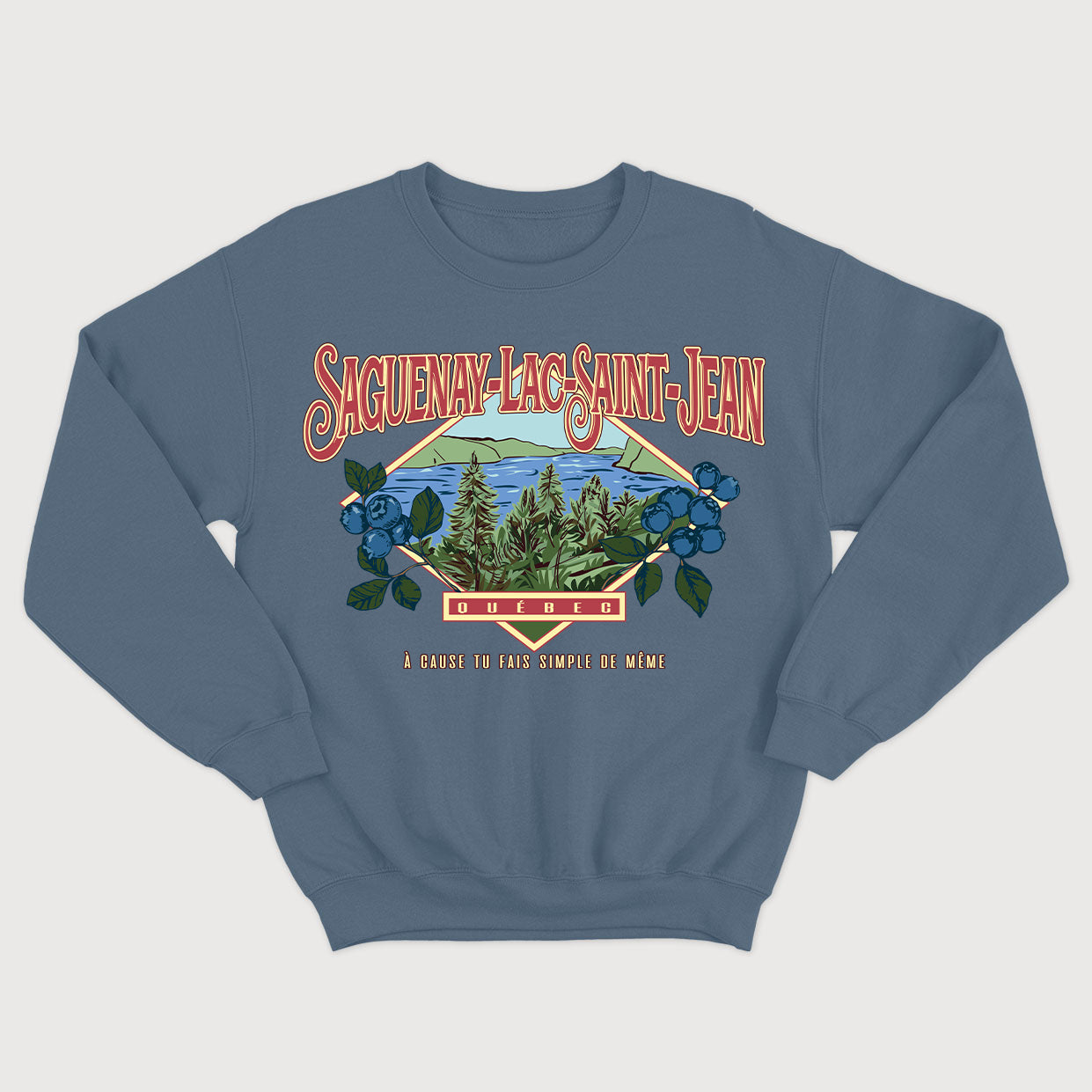 SAGUENAY-LAC-SAINT-JEAN crewneck vintage unisexe - tamelo boutique