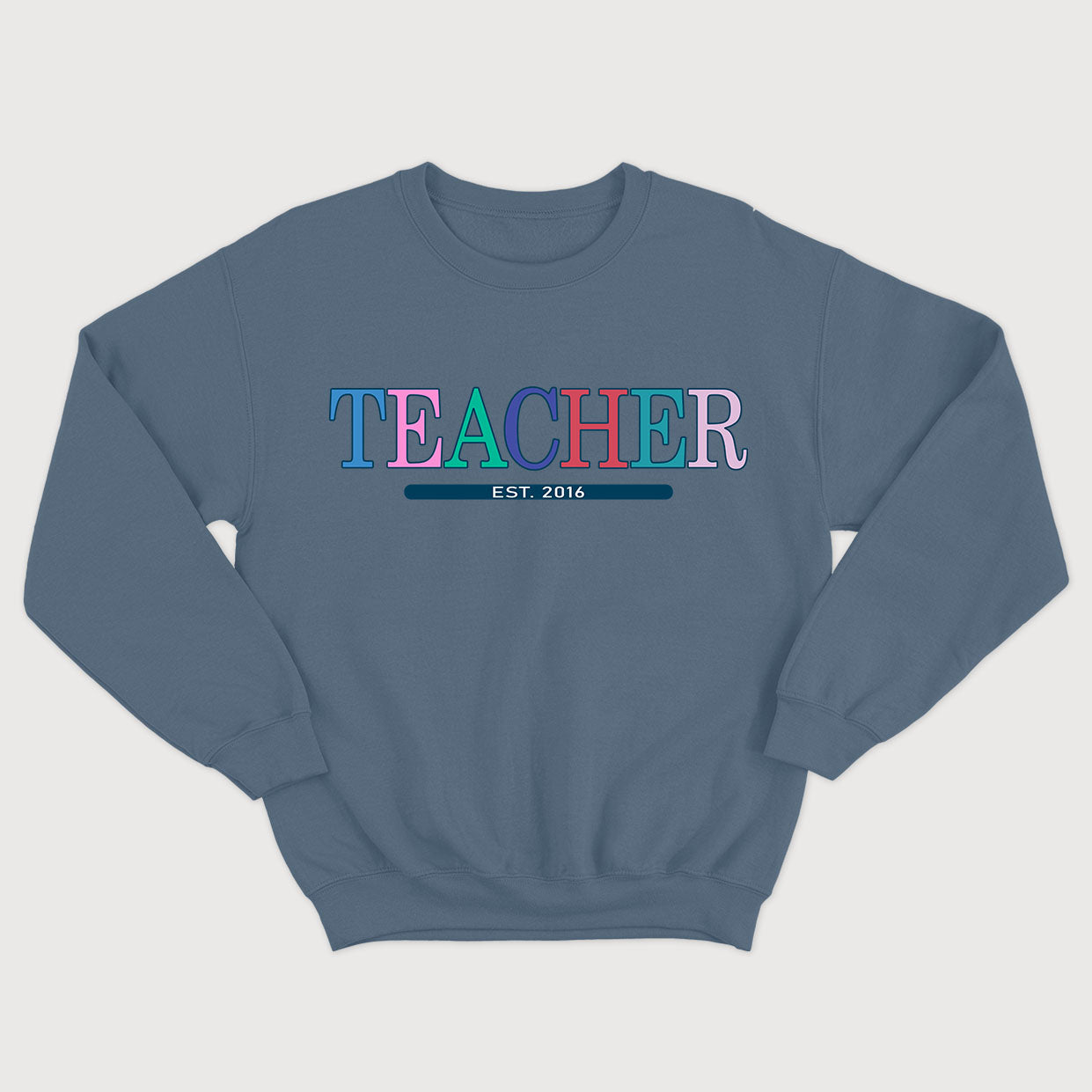 TEACHER (date à personnaliser) crewneck unisexe - tamelo boutique