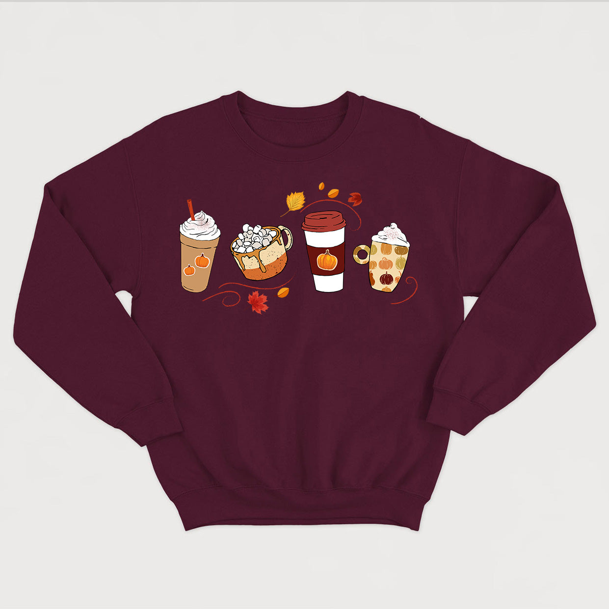 Crewneck CAFÉS D'AUTOMNE unisexe - tamelo boutique