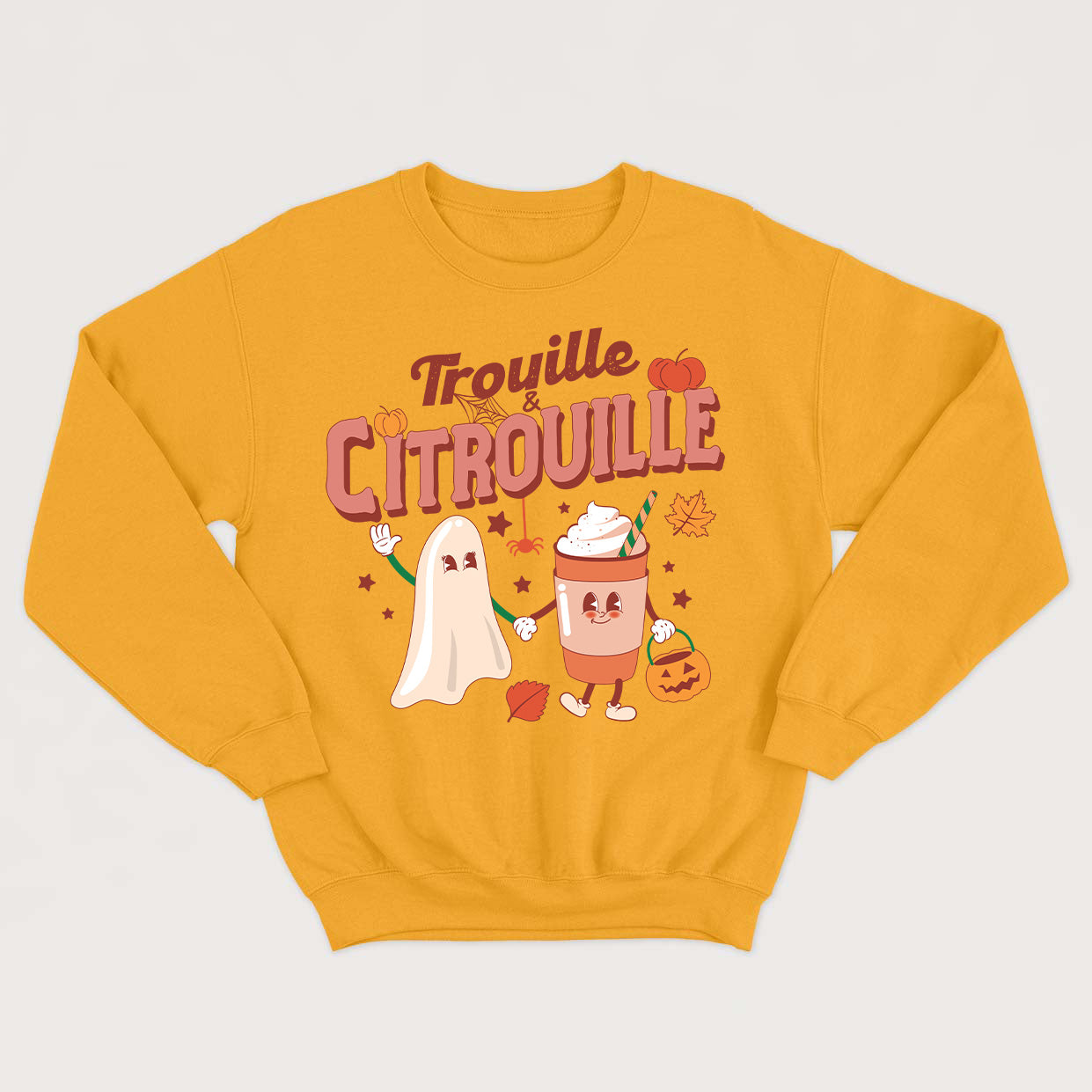 TROUILLE ET CITROUILLE crewneck unisexe - tamelo boutique