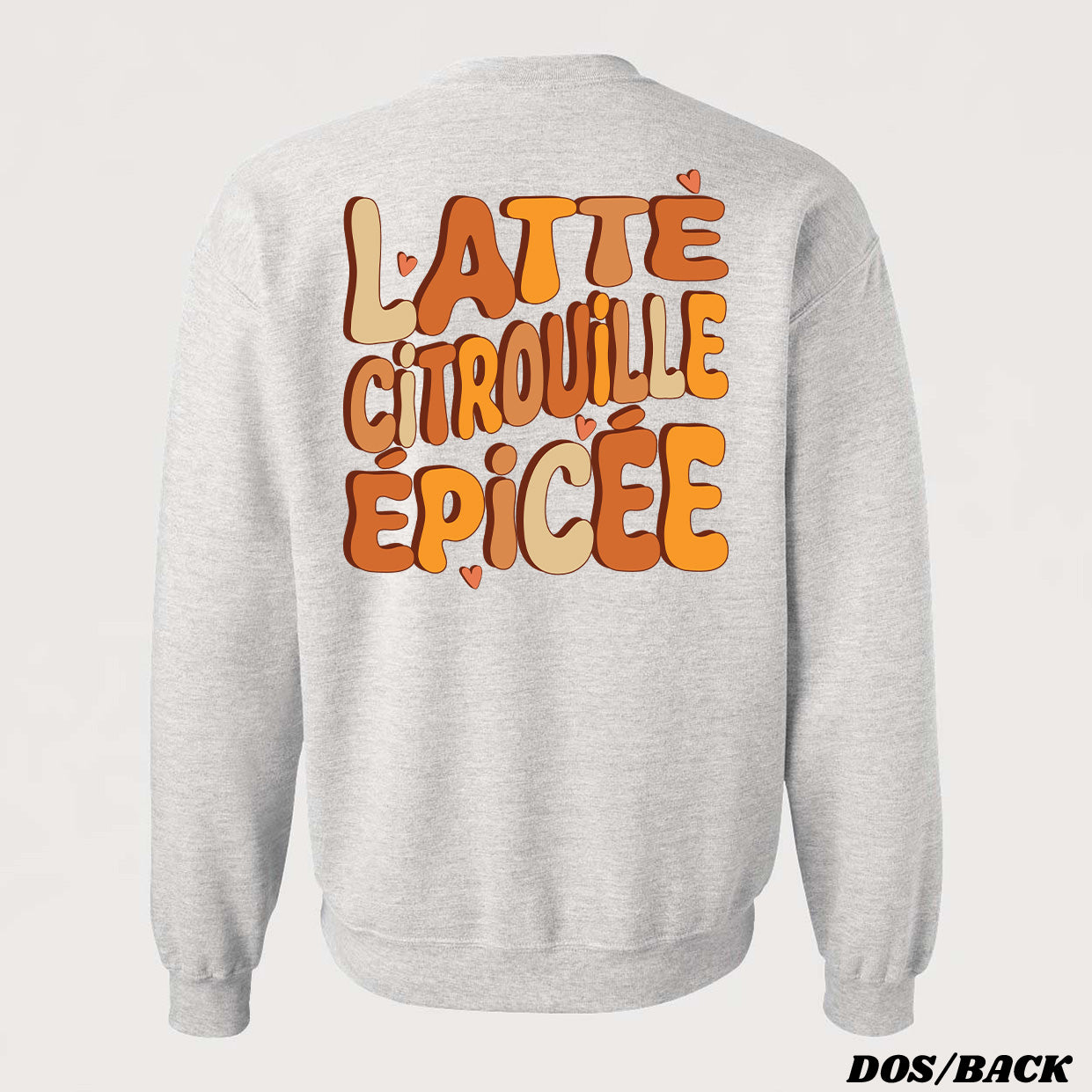 LATTÉ CITROUILLE ÉPICÉE crewneck unisexe - tamelo boutique