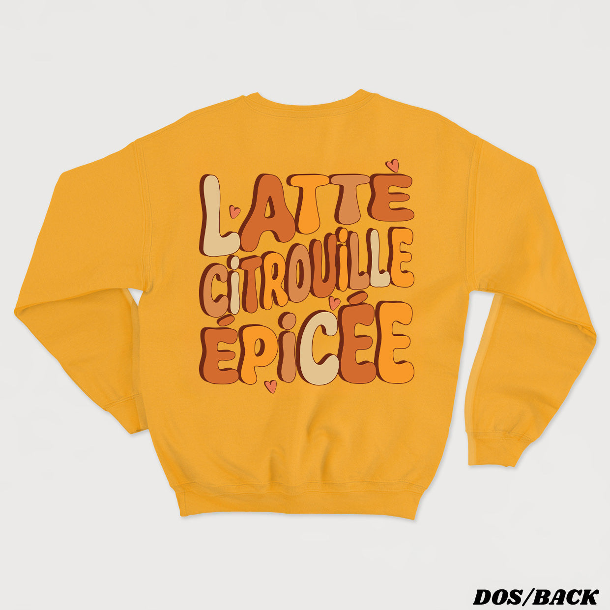 LATTÉ CITROUILLE ÉPICÉE crewneck unisexe - tamelo boutique