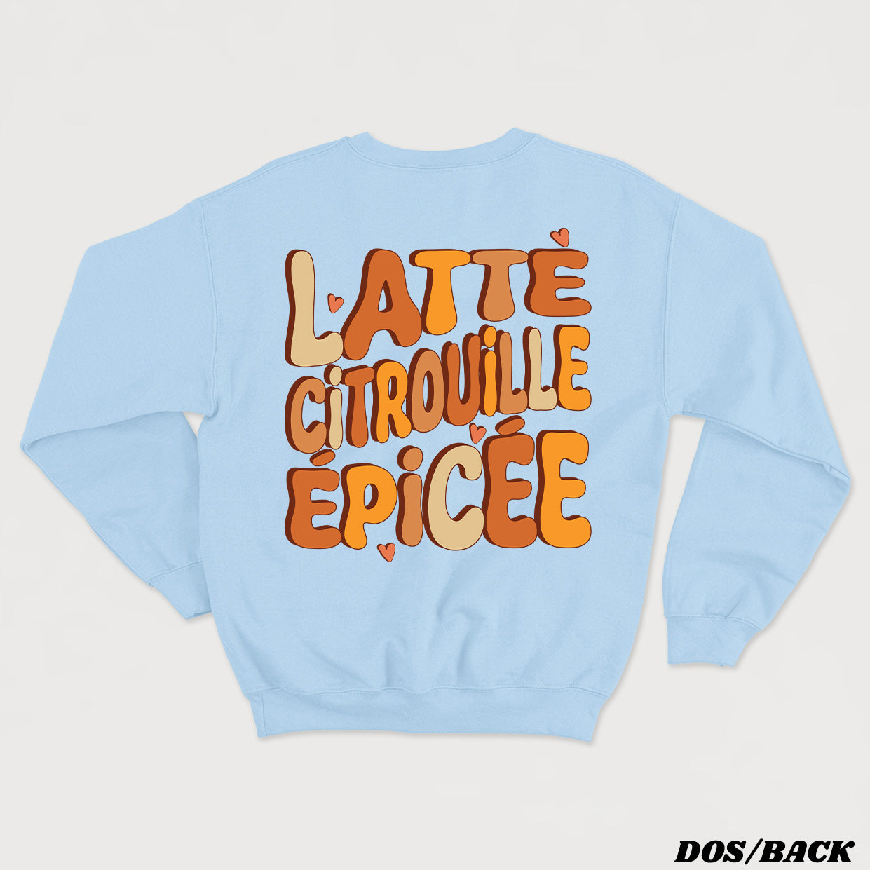 LATTÉ CITROUILLE ÉPICÉE crewneck unisexe - tamelo boutique