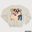 LES INSÉPARABLES - QUATRE FILLES ET UN JEANS crewneck unisexe (Anglais)