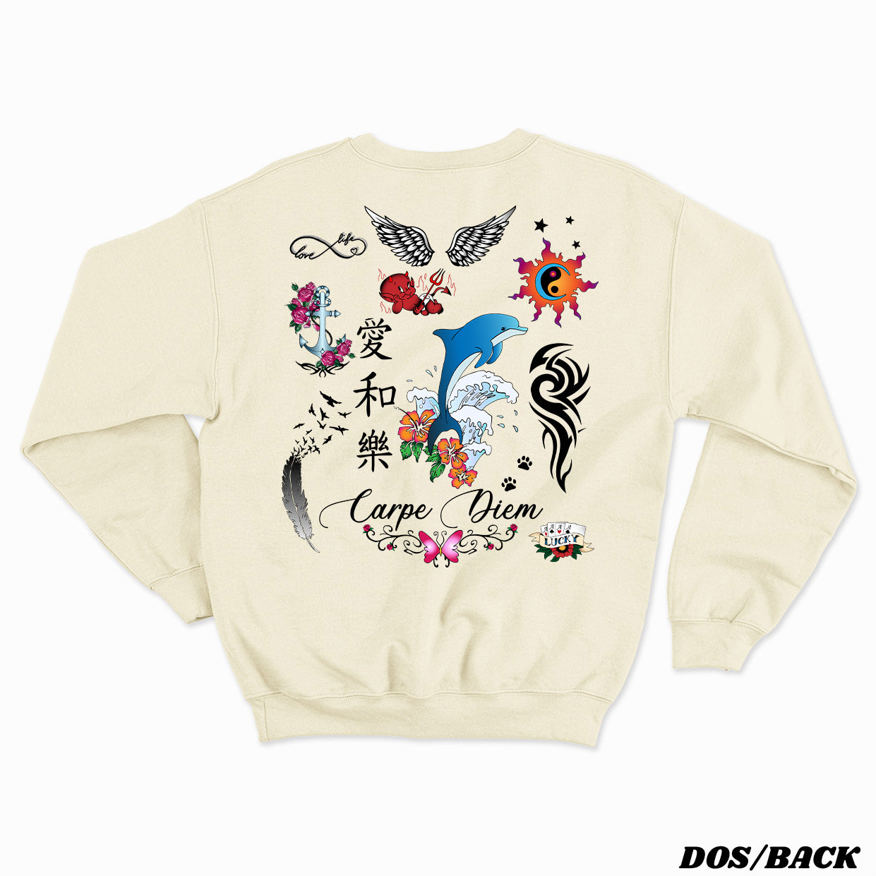 JE NE REGRETTE RIEN crewneck vintage unisexe - tamelo boutique