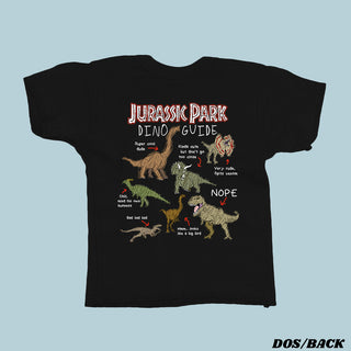Le Guide du Dino - Jurassic Park T-shirt Unisexe ENFANT ET BAMBIN (Anglais)