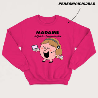 MADAME *ADMINISTRATION* crewneck unisexe personnalisable - tamelo boutique
