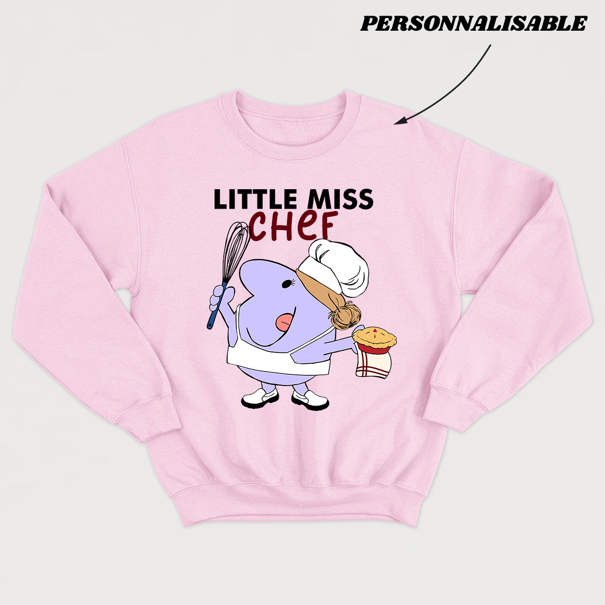 LITTLE MISS *PERSONNEL DE CUISINE* crewneck unisexe personnalisable - tamelo boutique