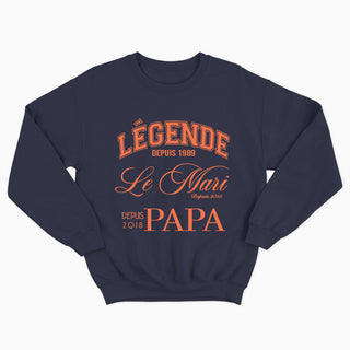 Legend Papa - Crewneck Unisexe Personnalisable