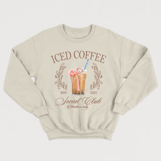ICED COFFEE SOCIAL CLUB crewneck unisexe - tamelo boutique