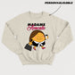 MADAME *PERSONNEL JURIDIQUE* crewneck unisexe personnalisable - tamelo boutique