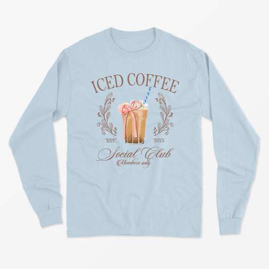 ICED COFFEE SOCIAL CLUB longsleeve vintage unisexe - tamelo boutique