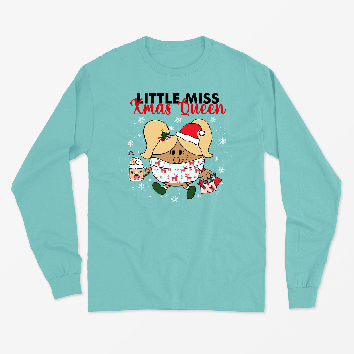 LITTLE MISS XMAS QUEEN longsleeve unisexe - tamelo boutique