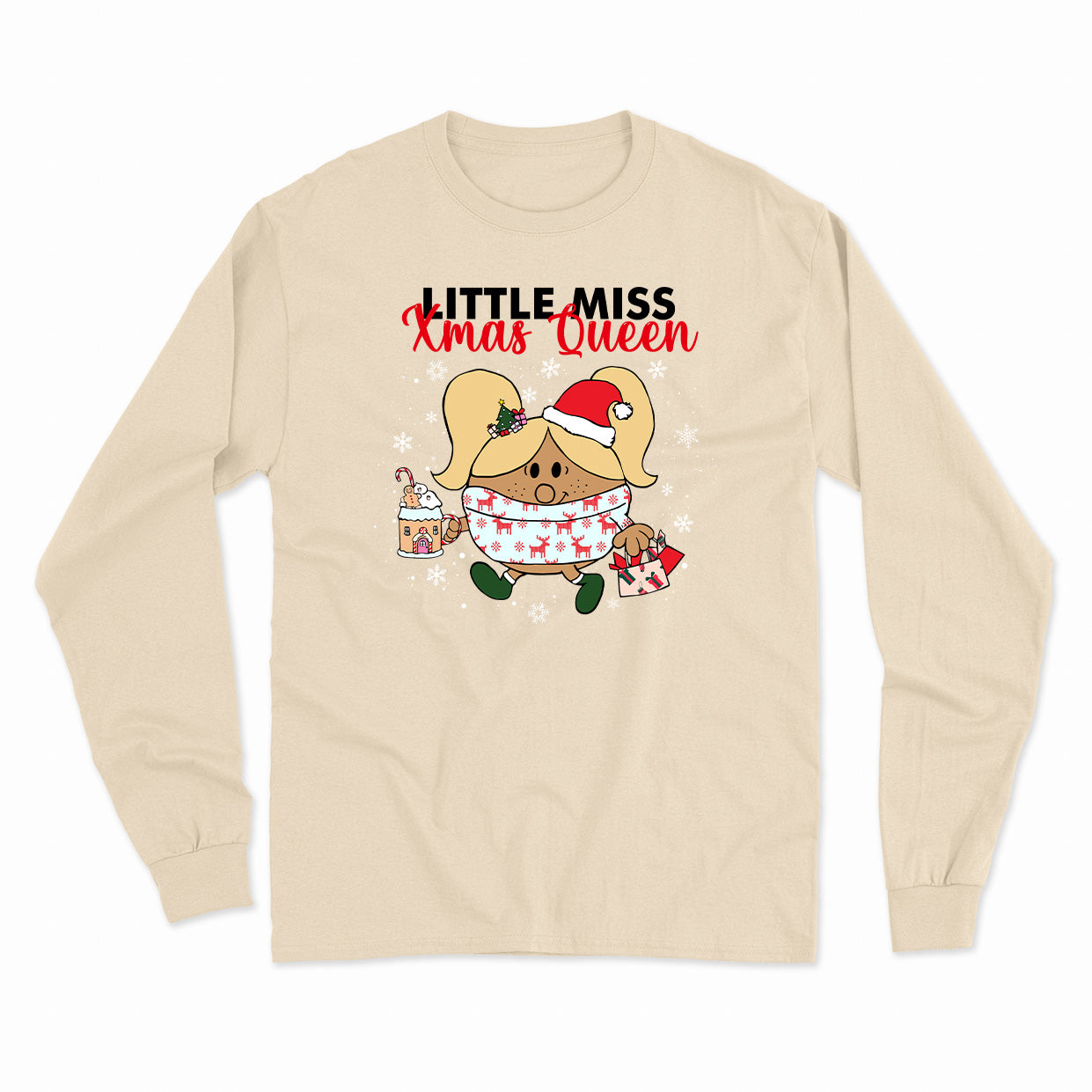 LITTLE MISS XMAS QUEEN longsleeve unisexe - tamelo boutique