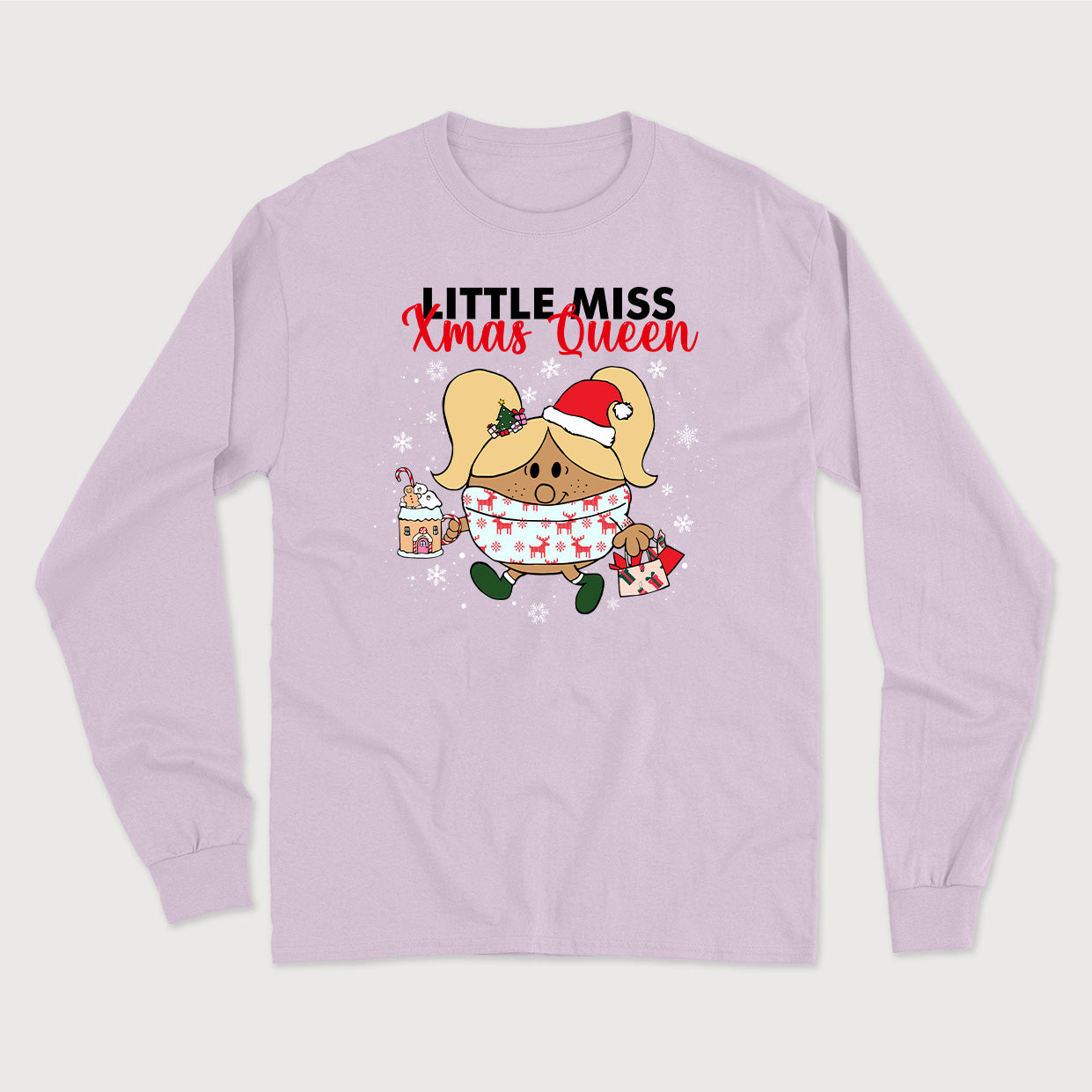 LITTLE MISS XMAS QUEEN longsleeve unisexe - tamelo boutique