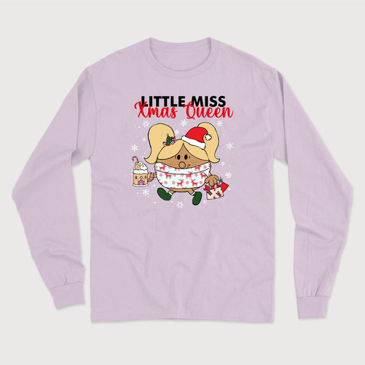 LITTLE MISS XMAS QUEEN longsleeve unisexe - tamelo boutique