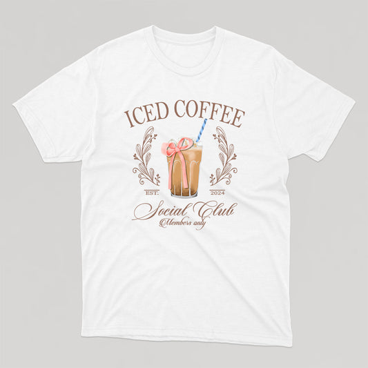 ICED COFFEE SOCIAL CLUB t-shirt unisexe - tamelo boutique