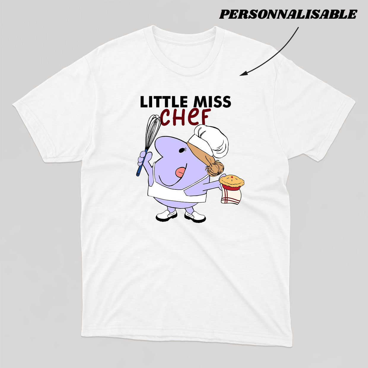 LITTLE MISS *PERSONNEL DE CUISINE* t-shirt unisexe - tamelo boutique