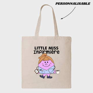LITTLE MISS *PERSONNEL DE LA SANTÉ* tote bag personnalisable - tamelo boutique