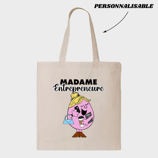 MADAME *ENTREPRENEURE* tote bag personnalisable - tamelo boutique