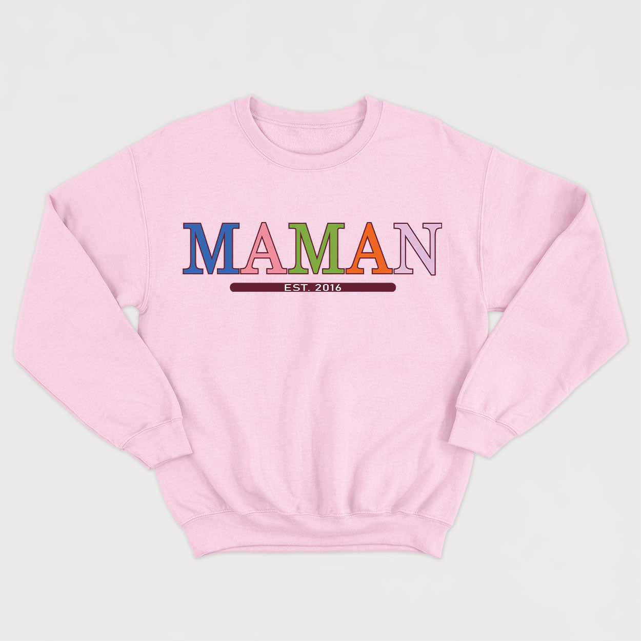 MAMAN (date à personnaliser) crewneck unisexe - tamelo boutique