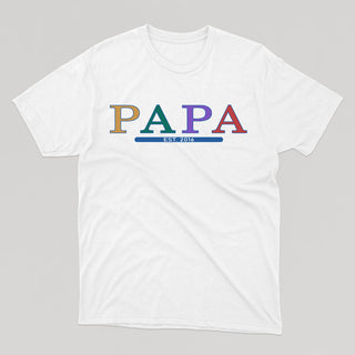 PAPA (date à personnaliser) t-shirt unisexe - tamelo boutique