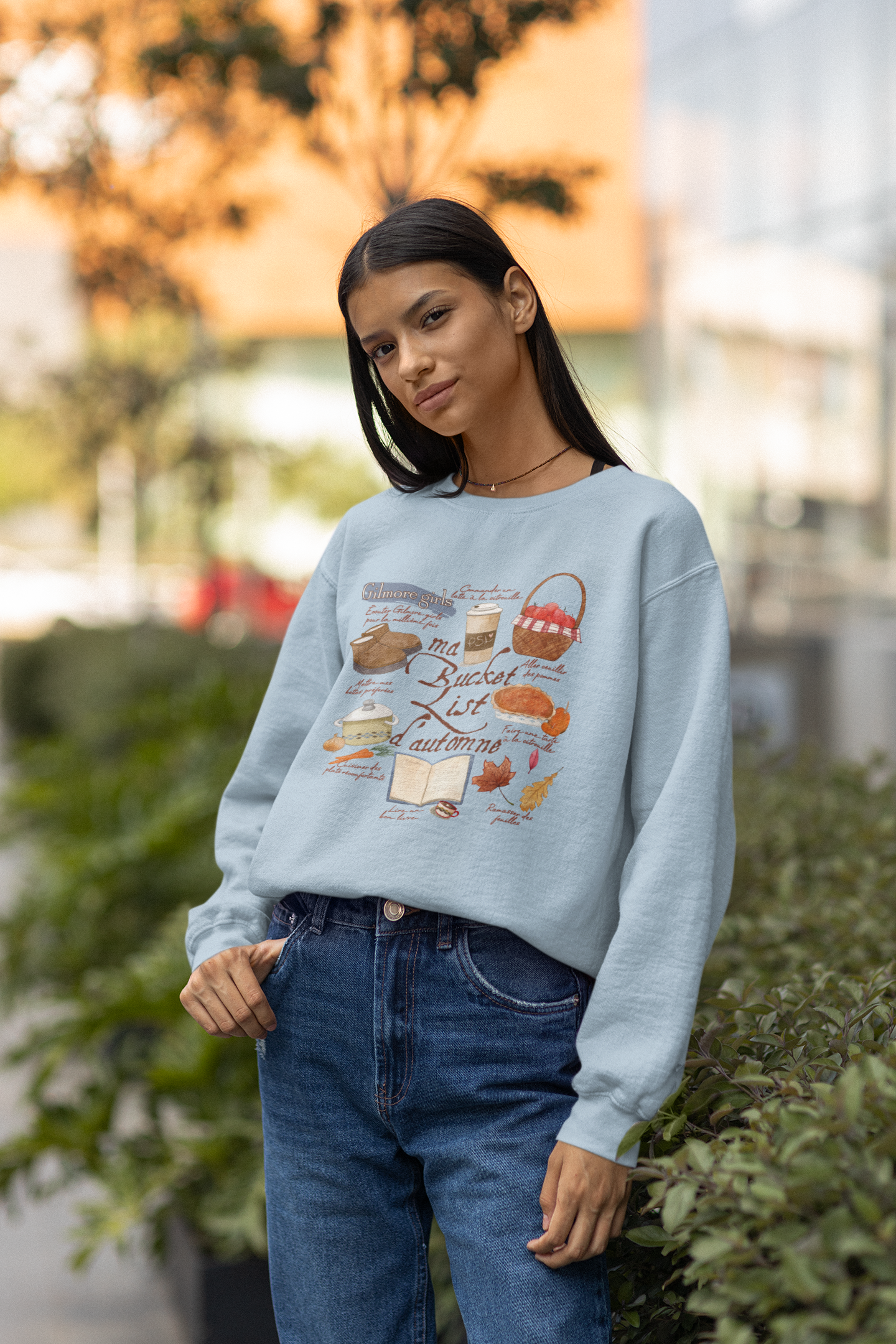 MA «BUCKET LIST» D'AUTOMNE crewneck unisexe coupe ajustée