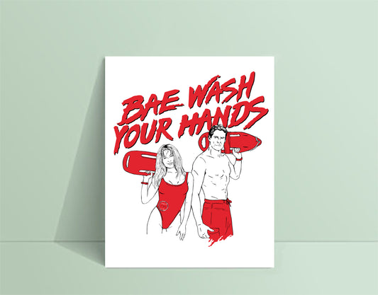 BAE WASH YOUR HANDS" poster - tamelo boutique
