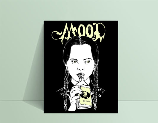 Poster MOOD (WEDNESDAY ADDAMS) - tamelo boutique