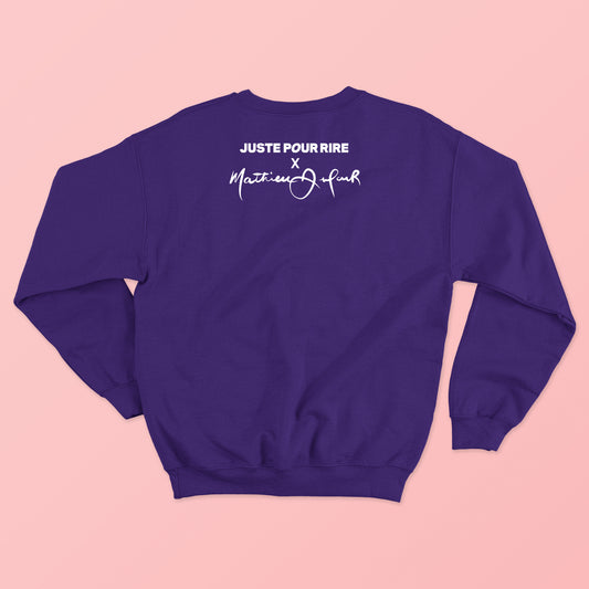 *PRE-ORDER* Crewneck J'TRAVAILLE ICITTE (Mathieu Dufour X Juste pour rire) - Tamelo boutique