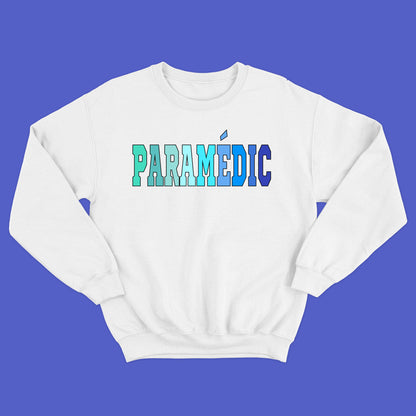 Crewneck PARAMEDIC / PARAMEDIC unisex (white) - tamelo boutique