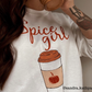 Crewneck PUMPKIN SPICE GIRL (version 1)  unisexe - tamelo boutique