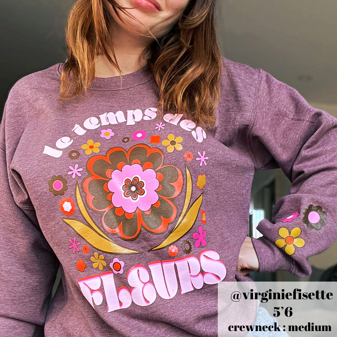 Crewneck LE TEMPS DES FLEURS unisexe - tamelo boutique