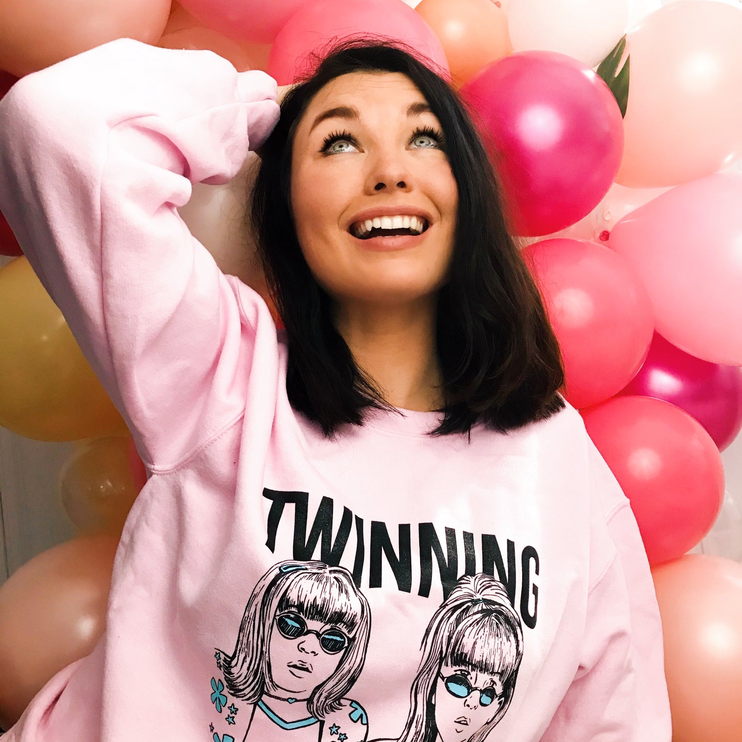 Crewneck unisexe TWINNING (rose) - Tamelo boutique