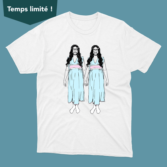PRE-ORDER* T-Shirt LES PETITES JUMELLES SATANIQUES (Mathieu Dufour X Juste pour rire) - Tamelo boutique