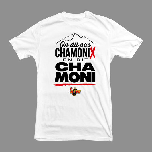 *PRÉCOMMANDE* CHAMONIX (LES BOYS) t-shirt BLANC - Tamelo boutique